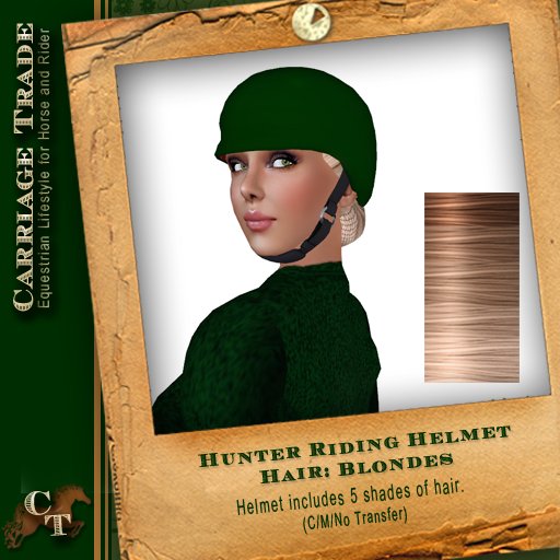 @CT@ Riding Helmet Hunter/Blonde