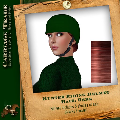 @CT@ Riding Helmet Hunter/Reds