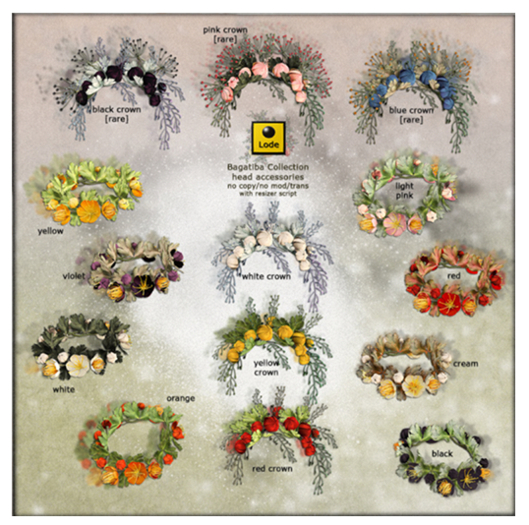 *LODE* Head Accessory - Bagatiba Crown [blue] RARE 1