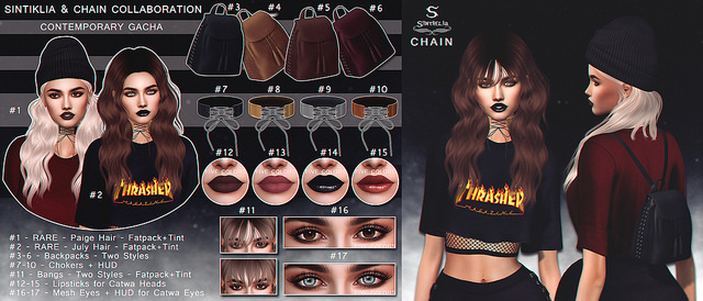 #2 Sintiklia&Chain - Contemporary - Hair  July RARE