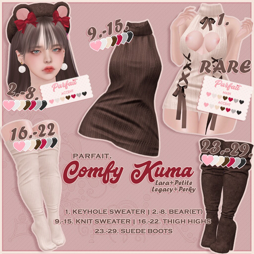28. parfait. Comfy Kuma  SuedeBoots (Lara) Gray