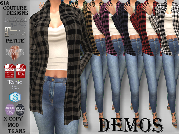 "GCD" Randi Flannel Shirts DEMOS