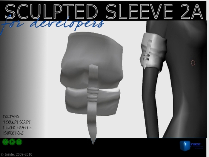 Sculpted full perm sleeve 2a for cloth designers