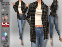 "GCD" Randi Flannel Shirts Black