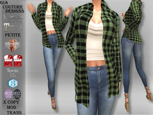 "GCD" Randi Flannel Shirts Mint