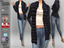 "GCD" Randi Flannel Shirts Purple