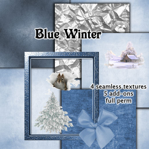 ~TJ~  Blue Winter Texture Set