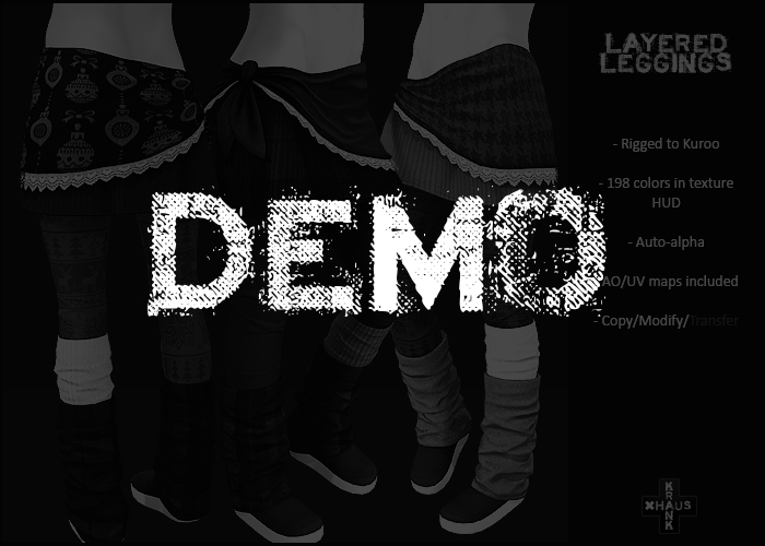 krankhaus - Layered Leggings - Kuroo DEMO