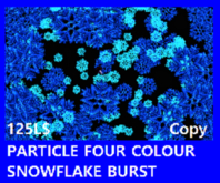 PARTICLE FOUR COLOUR SNOWFLAKE BURST#