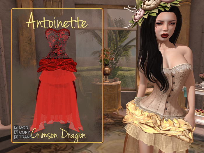 {MB} Crimson Dragon Corset