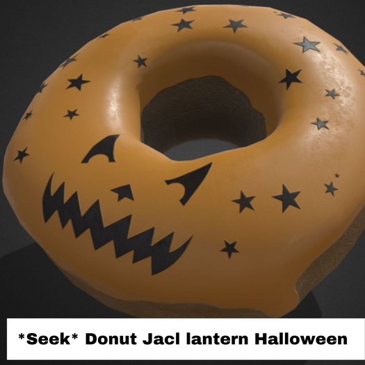 *Seek* Donut Jacl lantern Halloween