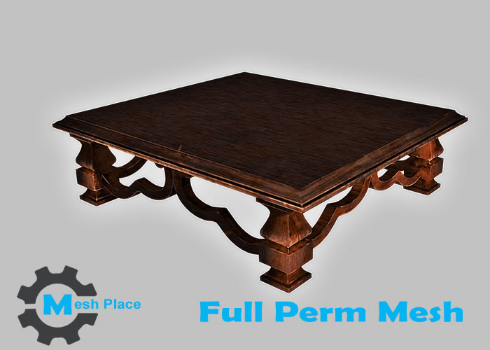 Mesh Place - Wooden Center Table - Full Perm Mesh
