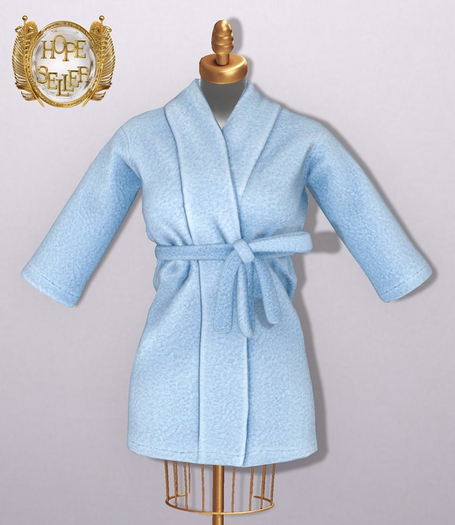 [HS] Cute Cotton Robe [BABY BLUE]