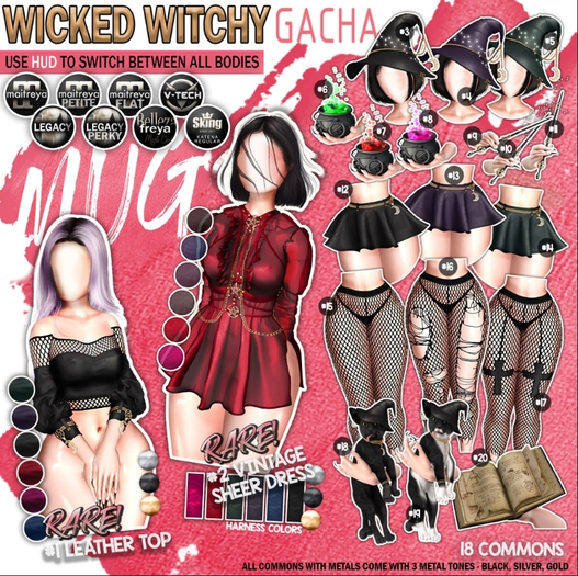 Mug - Wicked Witchy - #1 Leather Top RARE + HUD