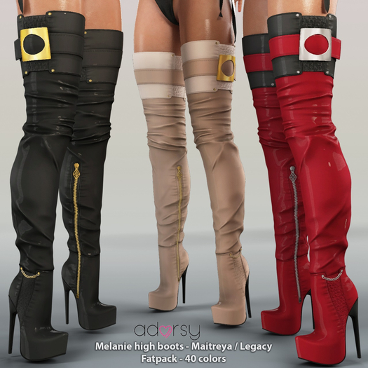 adorsy - Melanie Boots Fatpack - Maitreya/Legacy/Lara Petite