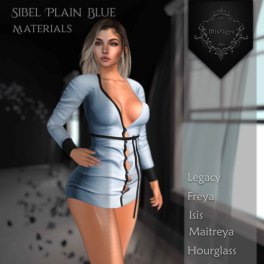 **Mistique** Sibel Plain Blue{wear me and click to unpack)