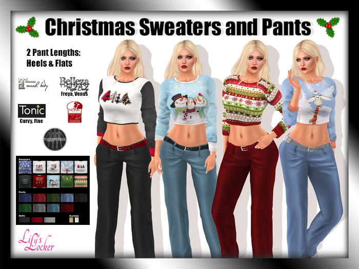 Lily's Locker - DEMO Christmas Sweaters & Pants (add to unpack)