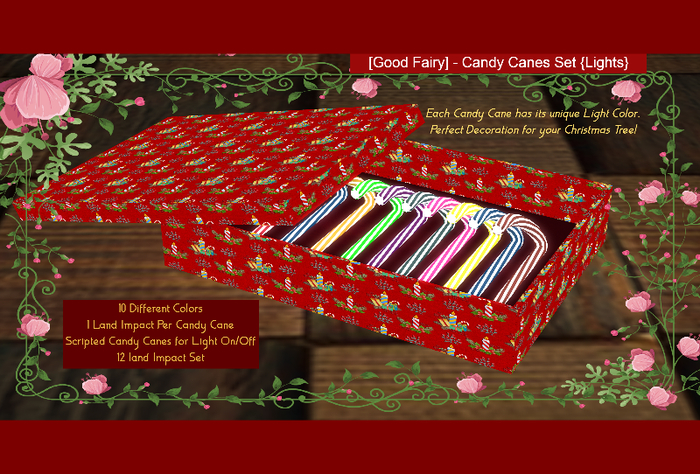 [Good Fairy] - Candy Canes Set {Lights}