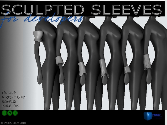 Sculpt full perm Sleeves 1a - for cloth designers