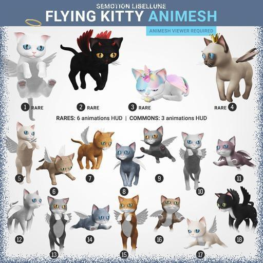 SEmotion Libellune Flying Kitty Animesh #4 RARE