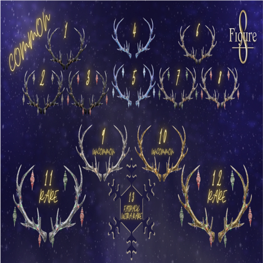 [Figure8] [8] Classic Antlers (Red) - COMMON [REZ]
