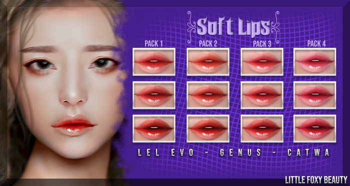 (ADD ME) ~Little Foxy B.~ Soft Lips Pack 4