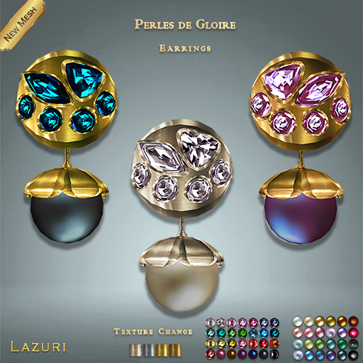 Lazuri Perles de Gloire Earrings MESH