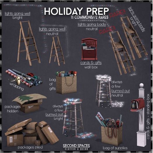 Second Spaces - Holiday Prep - lights going badly-neutral RARE