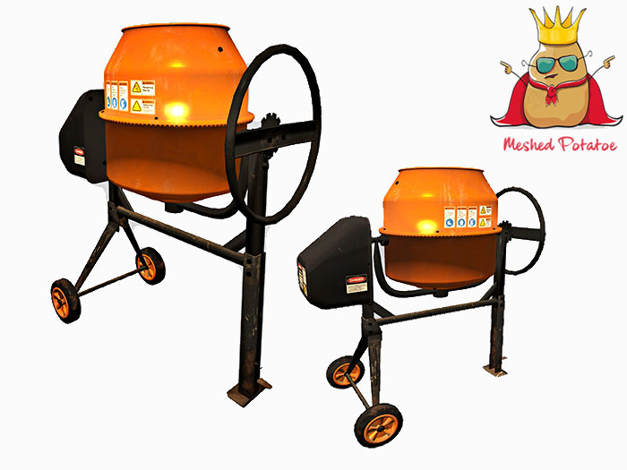 Meshed Potato - Concrete Mixer (add to unpack)