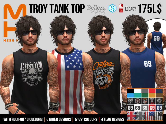MESH HEAD - Troy Tank Top