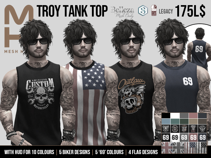 MESH HEAD - Troy Tank Top DEMO