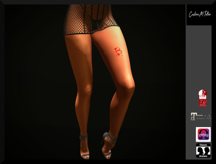 Brand B Custom M tattoo