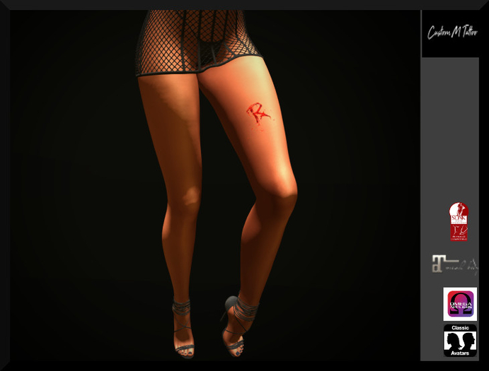 Brand R Custom M tattoo