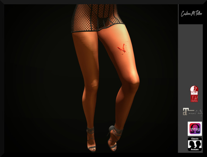 Brand V Custom M tattoo