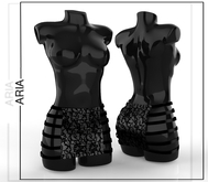 ARIA // Grey Drama Roleplay Strapped Skirt Maitreya Inithium Kupra Reborn Legacy