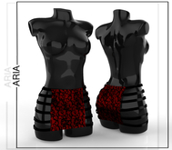 ARIA // Red Drama Roleplay Strapped Skirt Maitreya Inithium Kupra Reborn Legacy