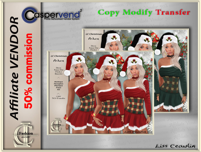 LC Affiliate Vendor [Christmas] - Ashen Outfit [2 vendors]