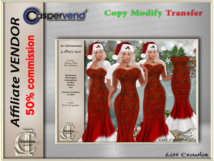 LC Affiliate Vendor [Christmas] - Laveni Gown [1 vendor]