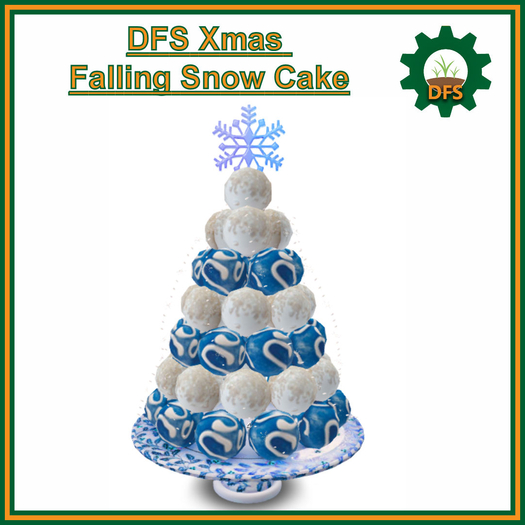 DFS Xmas Falling Snow Cake (Texture)