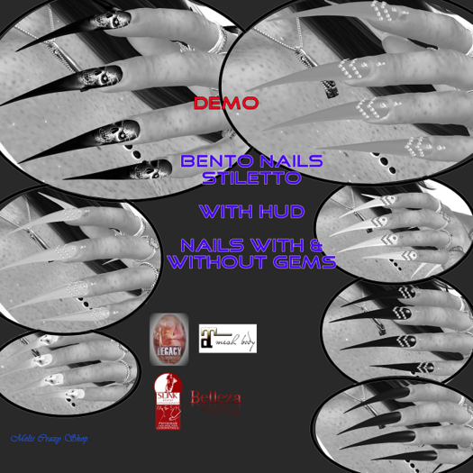 DEMO Bento Nails Stiletto