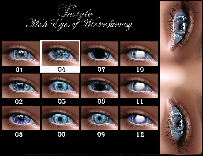 SALE! InStyle -Mesh Eyes-Winter fantasy-v04