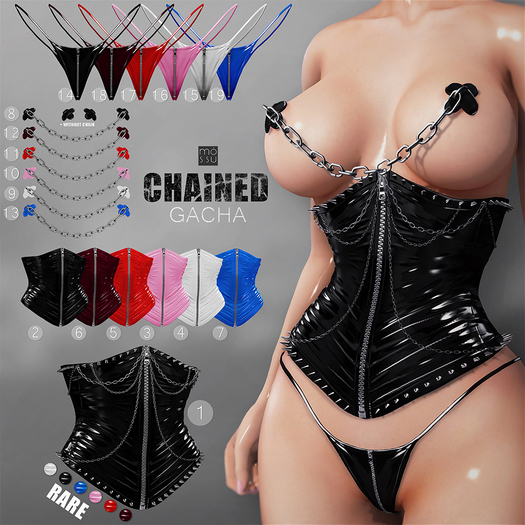 Mossu - Chained.Corset RARE - Maitreya