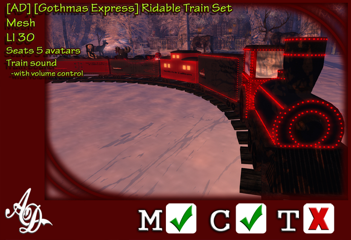 [AD] [Gothmas Express] Ridable Christmas Train Set BOXED