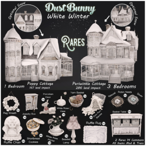 dust bunny . periwinkle cottage . boxed . RARE