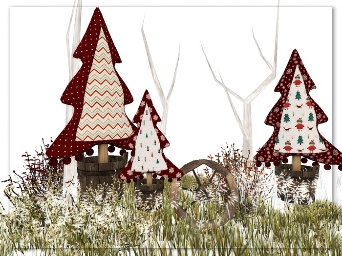 [AE] Home Decor - Country Xmas Trees