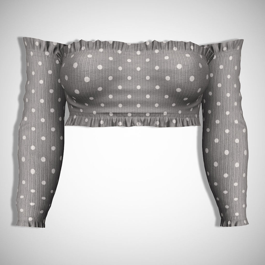 ChicModa // Fiona Top // GRAY DOTS
