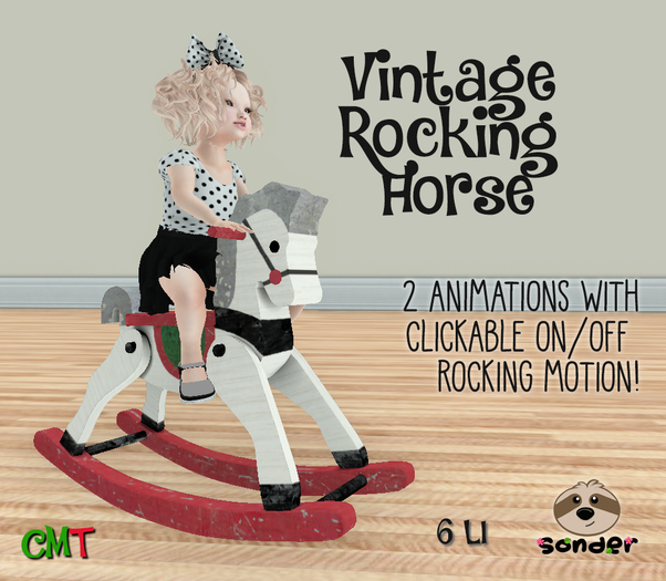 (-sonder-} Vintage Rocking Horse (BOXED)