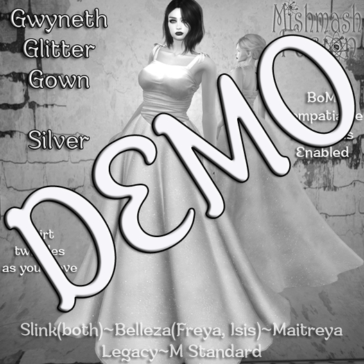 ~*MF*~ Gwyneth Glitter Satin - Demo (Add or Rez)