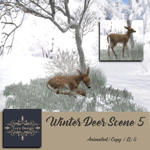 Toys Design - Winter Deer Scene 5 (box)