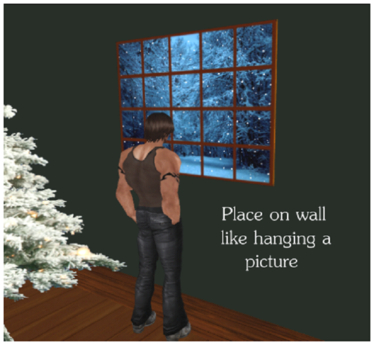 Second Life Marketplace - Faux Window w/ snow animation